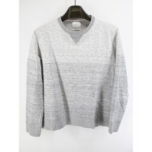 Used Billy Reid Made in Japan Long Sleeve Gray Gradient Slim Sweatshirt Men's L